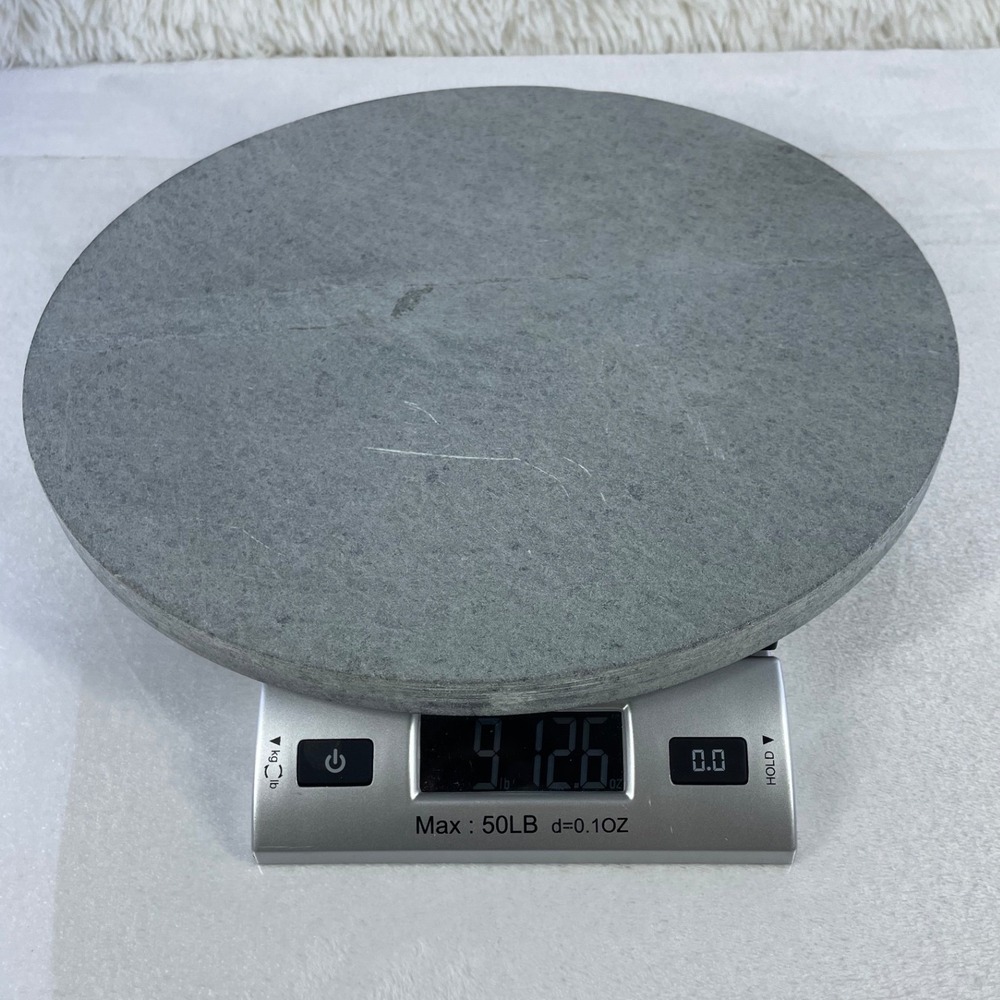 13" Soapstone Pizza Stone 3/4 thick Round Baking Natural 13.25 Inch 9lb 12oz